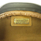 Dior Vintage Shoulder Bag Leather Honeycomb Pattern All Over Logo Plate Black — view 4