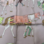 Hermes Carre 90 Ronds de Marche Ring Procession Scarf — view 3
