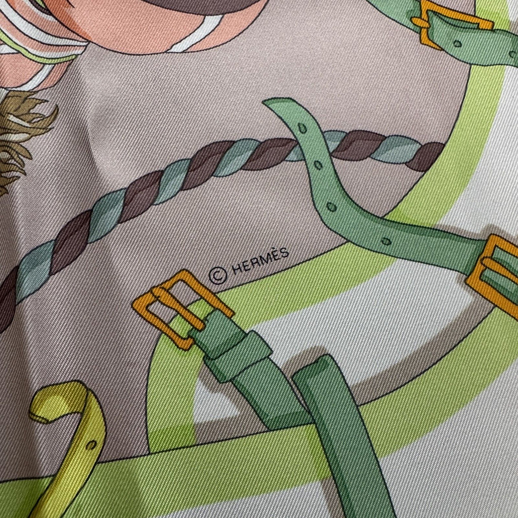 Hermes Carre 90 Ronds de Marche Ring Procession Scarf — view 7
