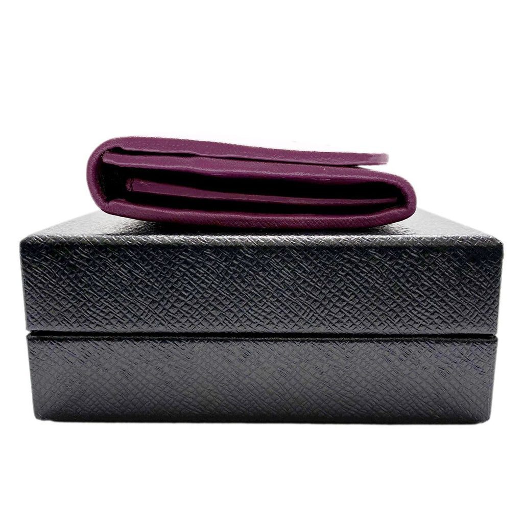 Prada Wallet Bifold Tessuto Triangle Logo Hortensia Pink Purple — view 5
