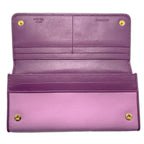 Prada Wallet Bifold Tessuto Triangle Logo Hortensia Pink Purple — view 7