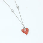 Gucci Necklace Interlocking Heart Motif 925 Sterling Silver — view 3