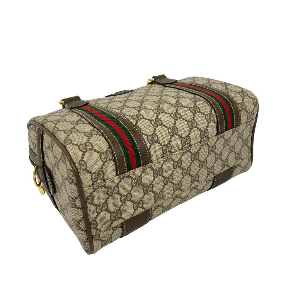 Gucci Vintage Sherry Line GG Pattern Logo Leather 2-Way Shoulder Bag — view 7