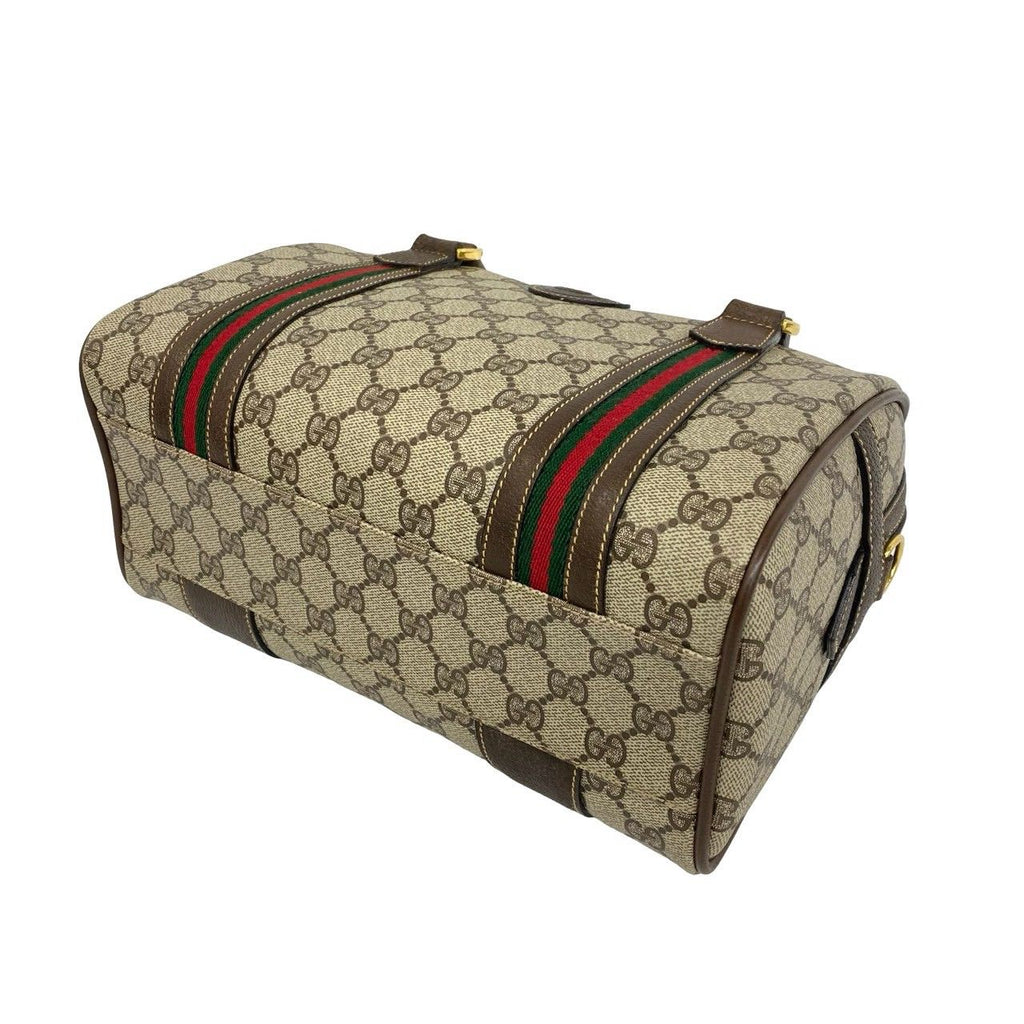 Gucci Vintage Sherry Line GG Pattern Logo Leather 2-Way Shoulder Bag — view 8