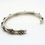 Louis Vuitton Ten Bangle Calfskin LV Whisper Silver M Accessory Bracelet — view 4