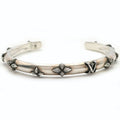 Louis Vuitton Ten Bangle Calfskin LV Whisper Silver M Accessory Bracelet