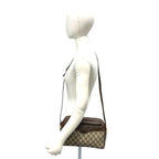 Gucci Vintage GG Logo Pattern Leather Shoulder Bag Pochette Brown — view 2