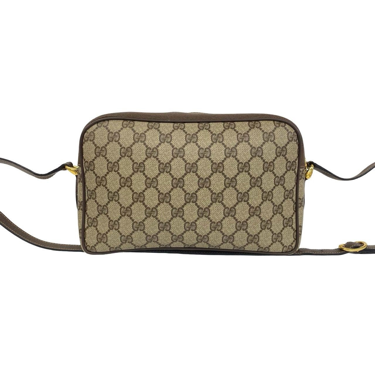 Gucci Vintage GG Logo Pattern Leather Shoulder Bag Pochette Brown — view 3