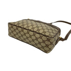 Gucci Vintage GG Logo Pattern Leather Shoulder Bag Pochette Brown — view 8