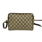 Gucci Vintage Sherry Line GG Pattern Logo Leather Shoulder Bag Crossbody Brown — view 3