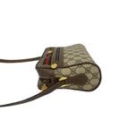 Gucci Vintage Sherry Line GG Pattern Logo Leather Shoulder Bag Crossbody Brown — view 5