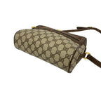 Gucci Vintage Sherry Line GG Pattern Logo Leather Shoulder Bag Crossbody Brown — view 8