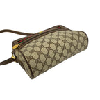 Gucci Vintage Sherry Line GG Pattern Logo Leather Shoulder Bag Crossbody Brown — view 7