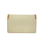 Gucci Vintage Micro GG Pattern Logo Leather Shoulder Bag Beige Brown — view 3