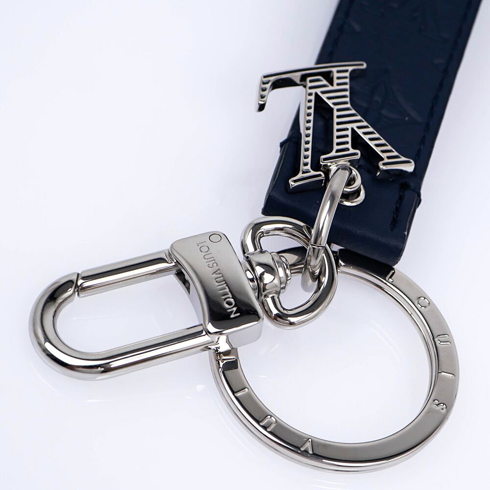 Louis Vuitton Key Holder LV Shadow Dragonne Key Ring Charm — view 3