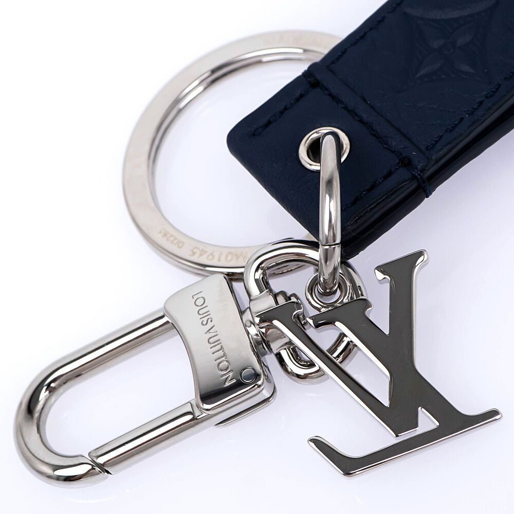 Louis Vuitton Key Holder LV Shadow Dragonne Key Ring Charm — view 7