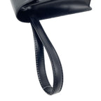 Loewe Clutch Anagram Diplomatico 361.75.001 Black Calf Leather Wristlet Silver — view 7