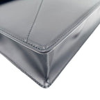 Loewe Clutch Anagram Diplomatico 361.75.001 Black Calf Leather Wristlet Silver — view 5