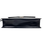 Loewe Clutch Anagram Diplomatico 361.75.001 Black Calf Leather Wristlet Silver — view 4