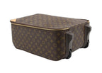 Louis Vuitton Travel Bag Pegase 45 Brown Monogram Unise 2 Wheels Gold — view 3