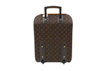 Louis Vuitton Travel Bag Pegase 45 Brown Monogram Unise 2 Wheels Gold — view 2