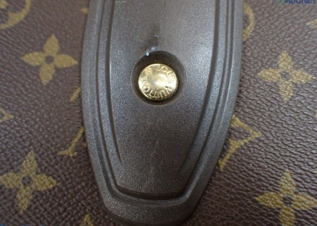 Louis Vuitton Travel Bag Pegase 45 Brown Monogram Unise 2 Wheels Gold — view 7