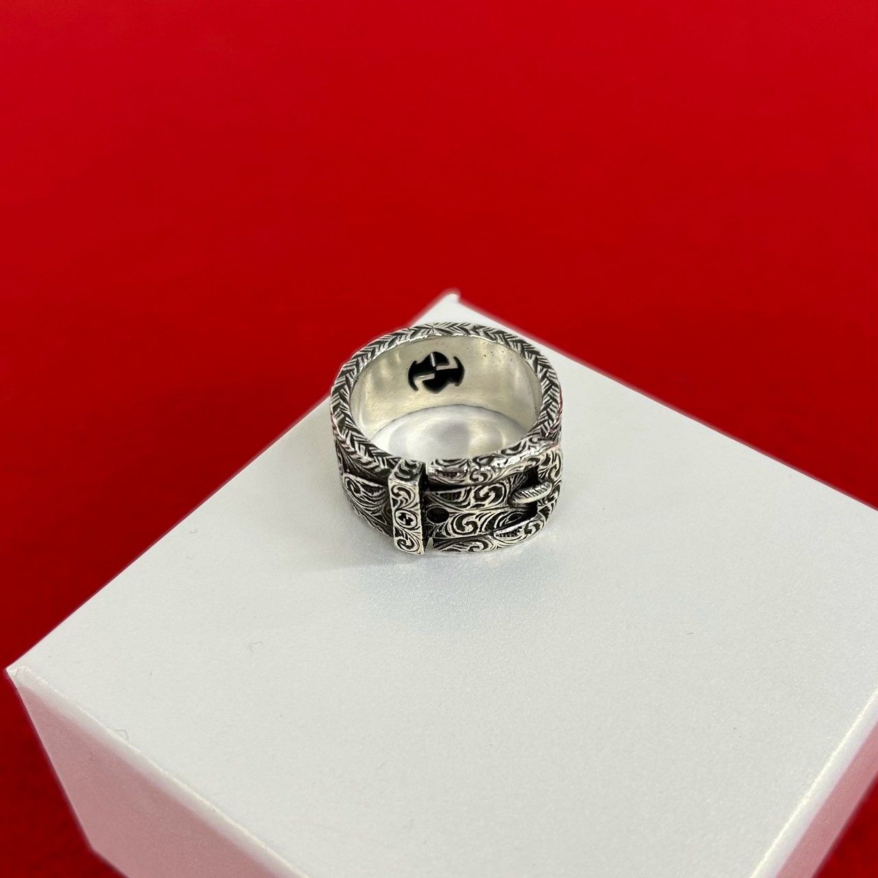 Gucci Garden Arabesque Ring 925 Sterling Silver Accessory