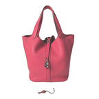 Hermes Picotin Lock MM Silver Handbag