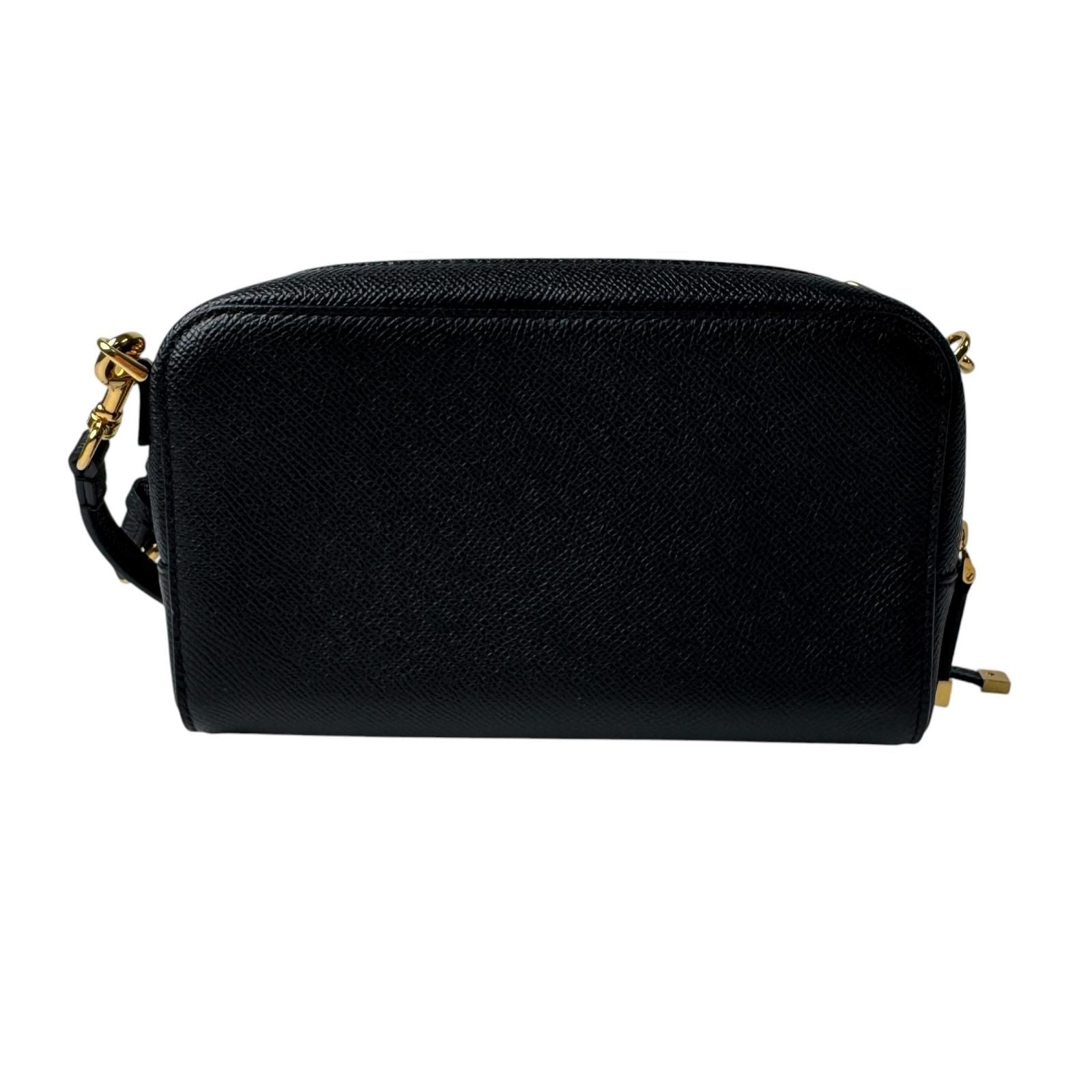 Dior Caro Double Pouch Black Shoulder Bag Leather CD — view 2
