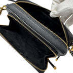 Dior Caro Double Pouch Black Shoulder Bag Leather CD — view 6