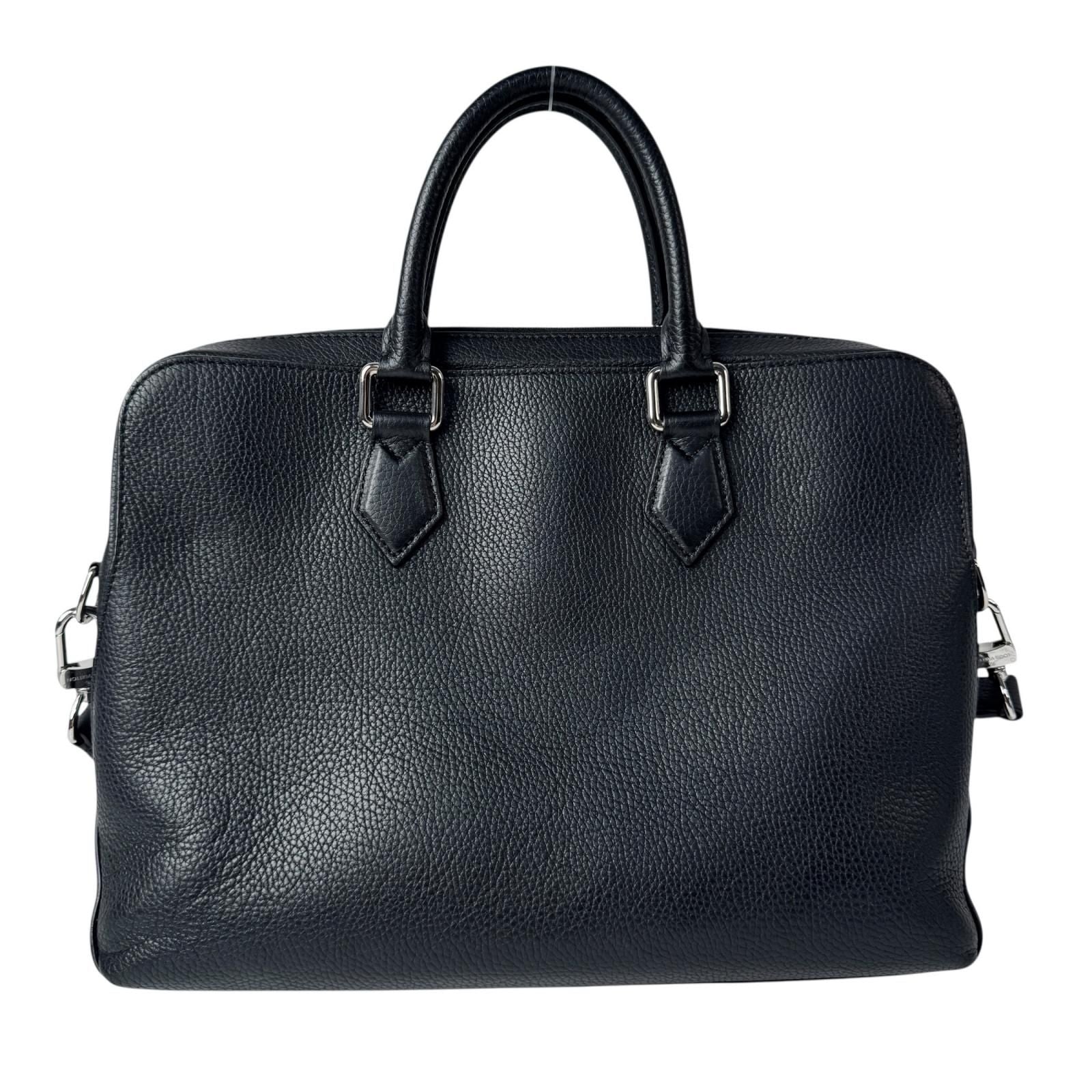 Louis Vuitton Alma Briefcase PM Taurillon Noir Business 2-Way Shoulder Bag — view 2