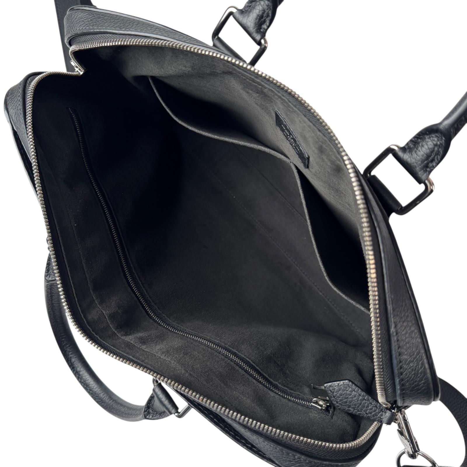 Louis Vuitton Alma Briefcase PM Taurillon Noir Business 2-Way Shoulder Bag — view 7