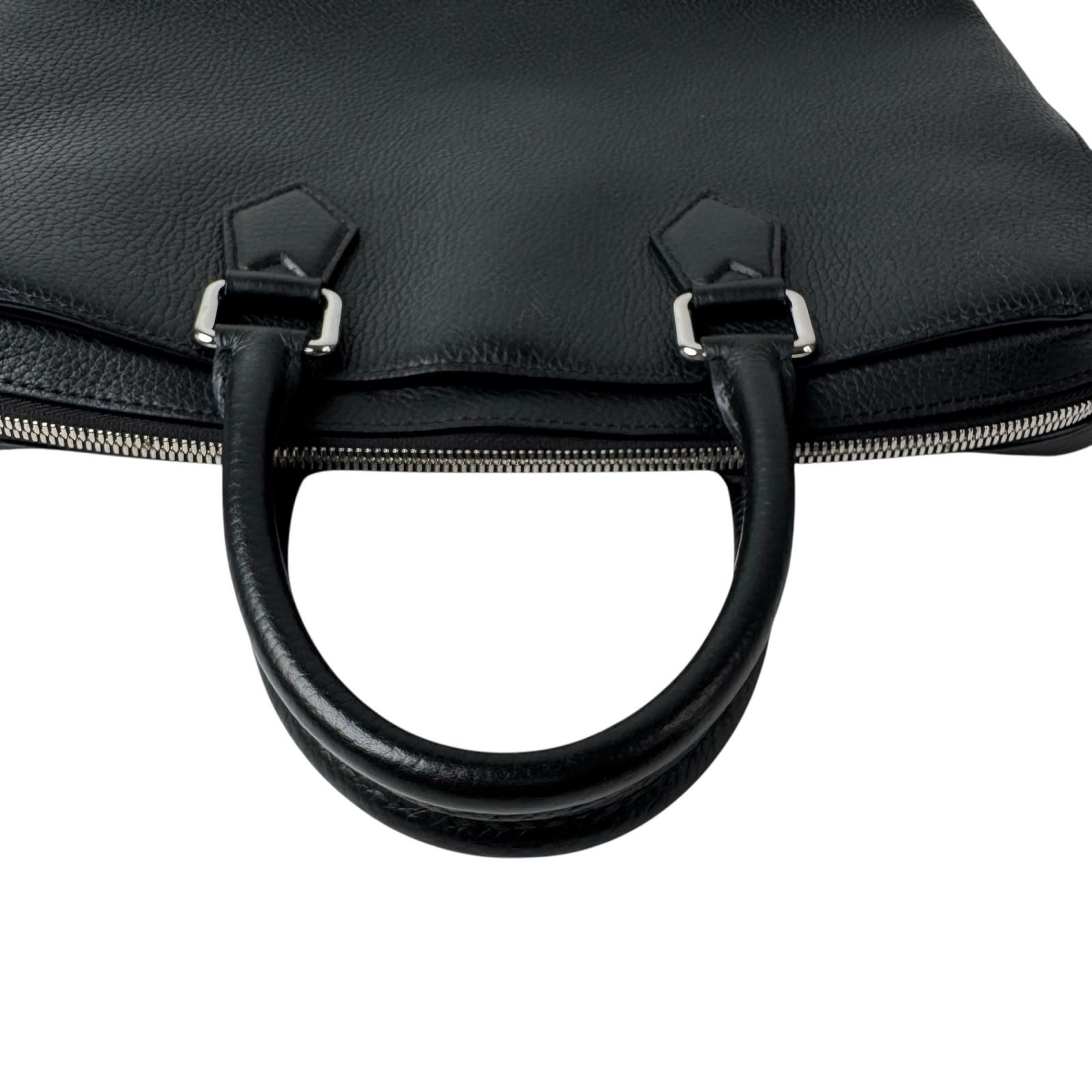 Louis Vuitton Alma Briefcase PM Taurillon Noir Business 2-Way Shoulder Bag — view 6