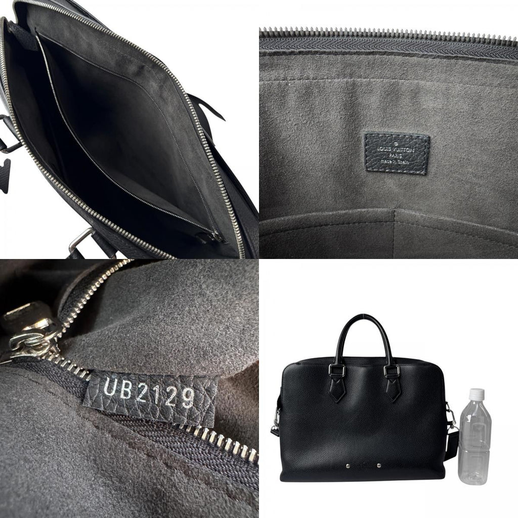 Louis Vuitton Alma Briefcase PM Taurillon Noir Business 2-Way Shoulder Bag — view 8
