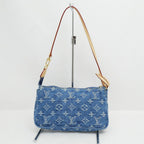 Louis Vuitton Pochette Accessory Soir Cargo Shoulder Bag Strap Denim Gold — view 2