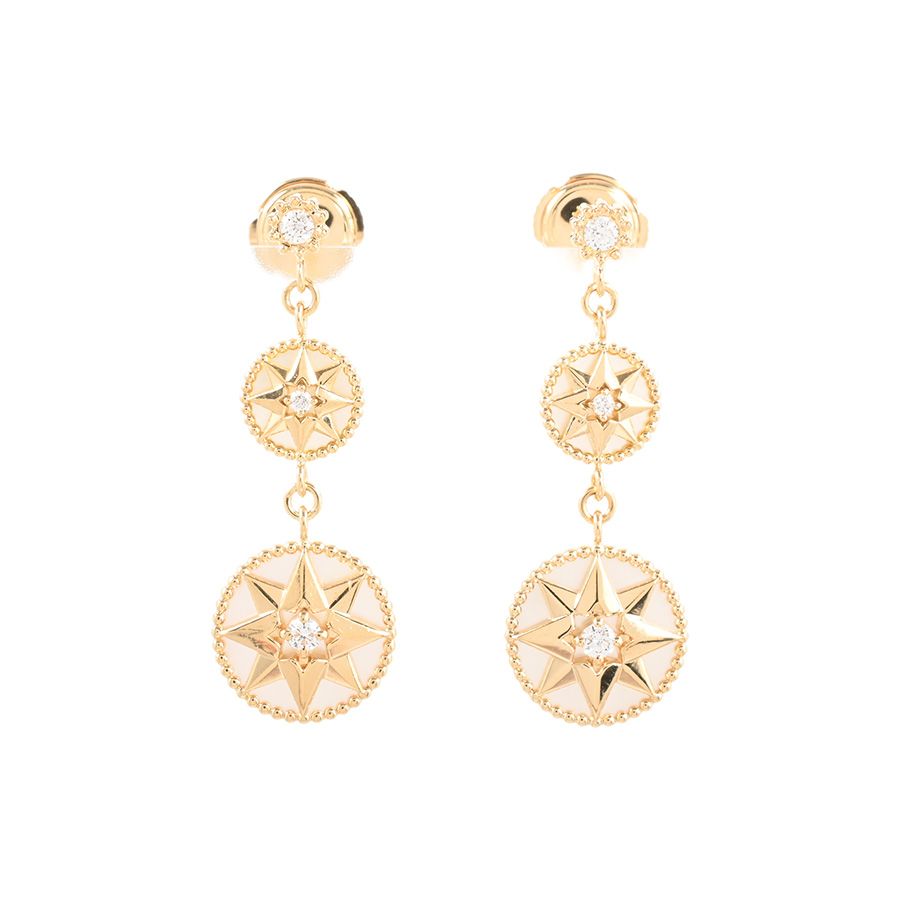 Dior Earrings Rose Devan