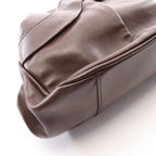 Celine Shoulder Bag Dark Brown Leather — view 8