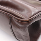 Celine Shoulder Bag Dark Brown Leather — view 5