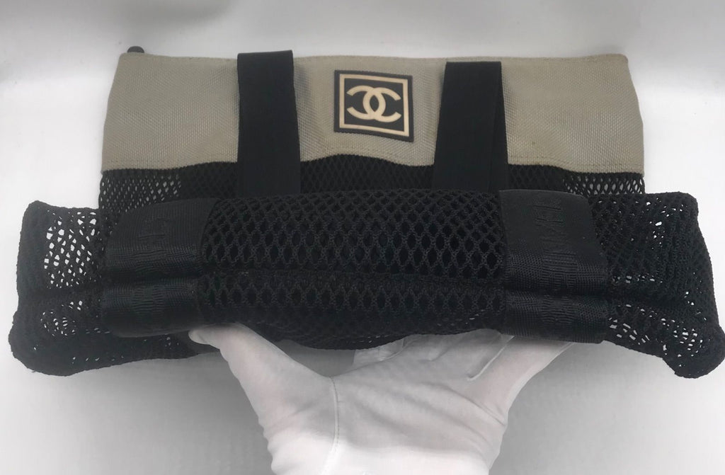 Chanel Sports Mesh Tote Shoulder Bag — view 4