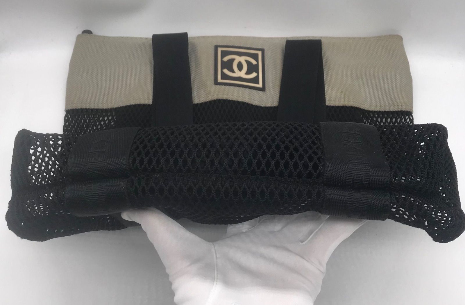 Chanel Sports Mesh Tote Shoulder Bag — view 4
