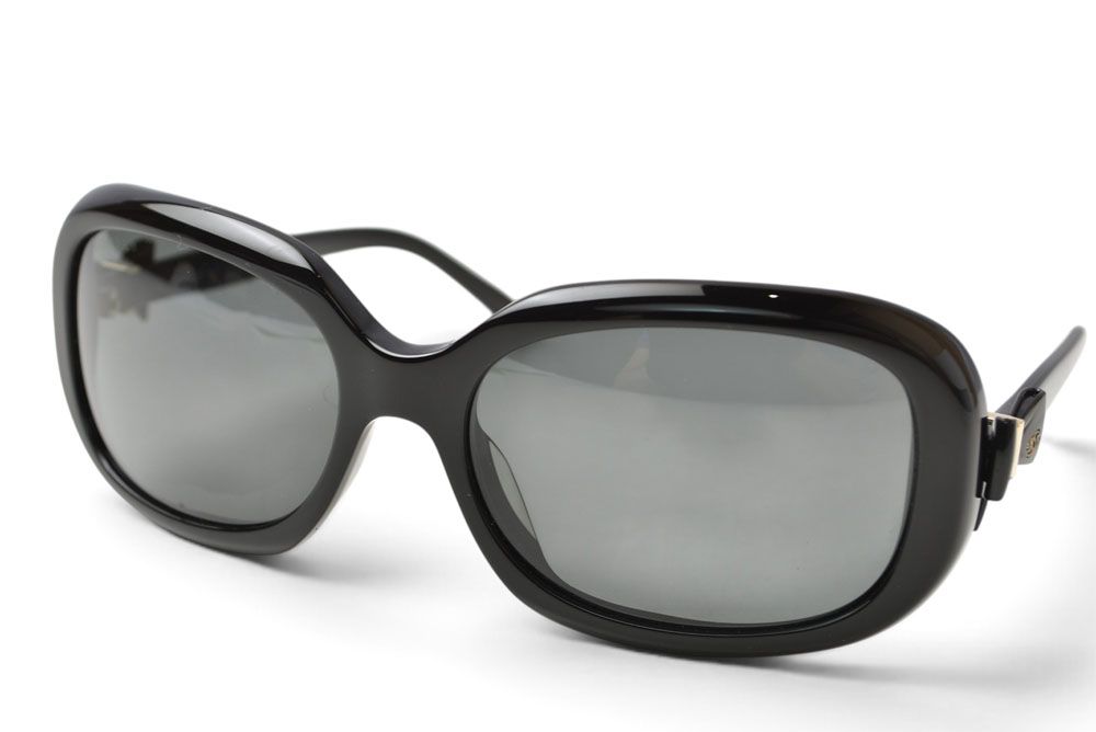 Chanel Sunglasses Eyewear CC Logo Ribbon Motif Black Acetate