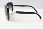 Chanel Sunglasses Eyewear CC Logo Ribbon Motif White Black Acetate — view 3