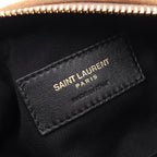 Saint Laurent Paris Shoulder Bag Sade Mini Tube Beige Brown Shearling Suede — view 4