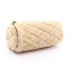 Saint Laurent Paris Shoulder Bag Sade Mini Tube Beige Brown Shearling Suede — view 2