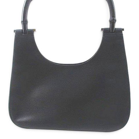 Gucci Bamboo Shoulder Bag Black Leather — view 3