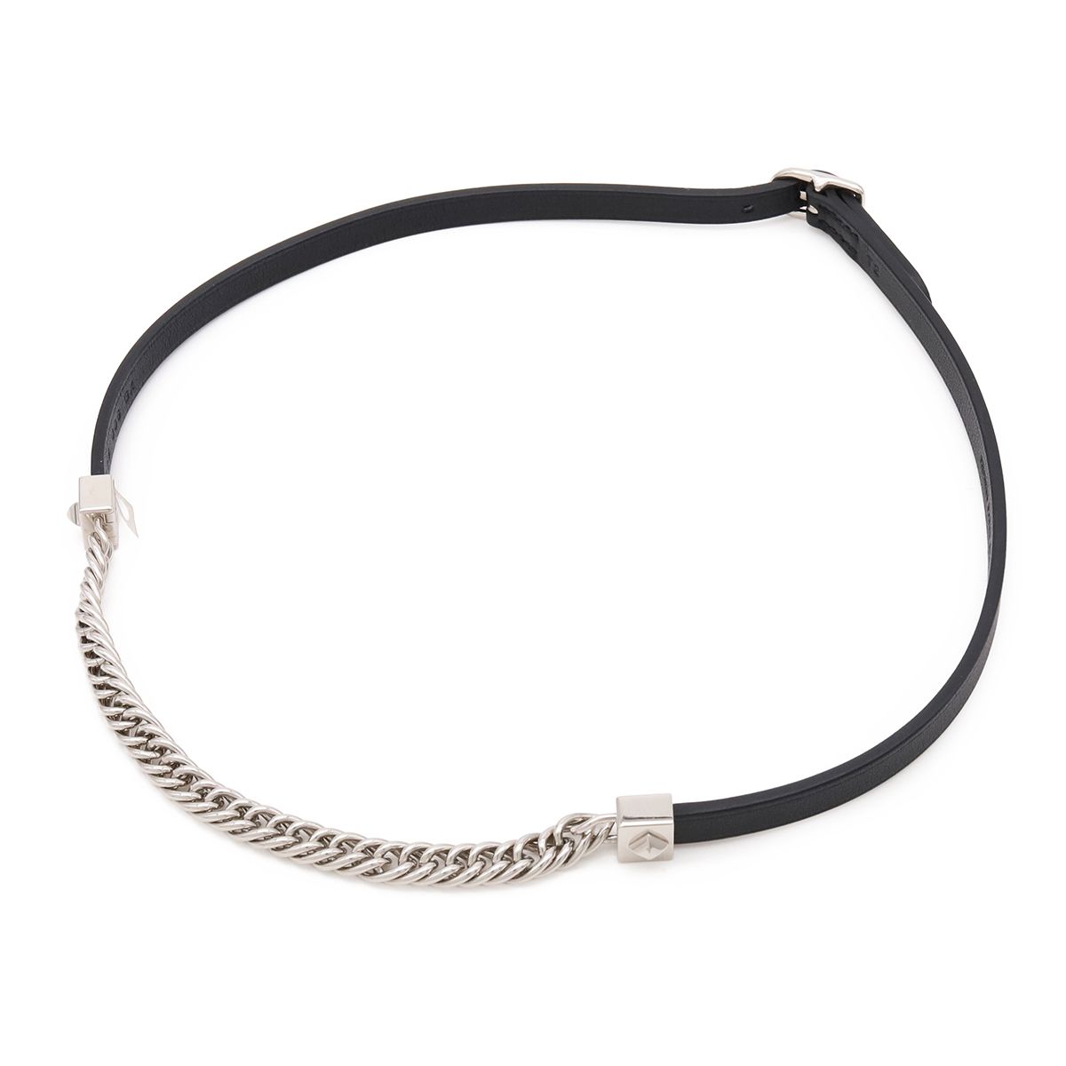 Hermes Equestre Triple Tour Choker Necklace Bracelet Gourmette Chain Veau Swift — view 2