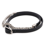 Hermes Equestre Triple Tour Choker Necklace Bracelet Gourmette Chain Veau Swift
