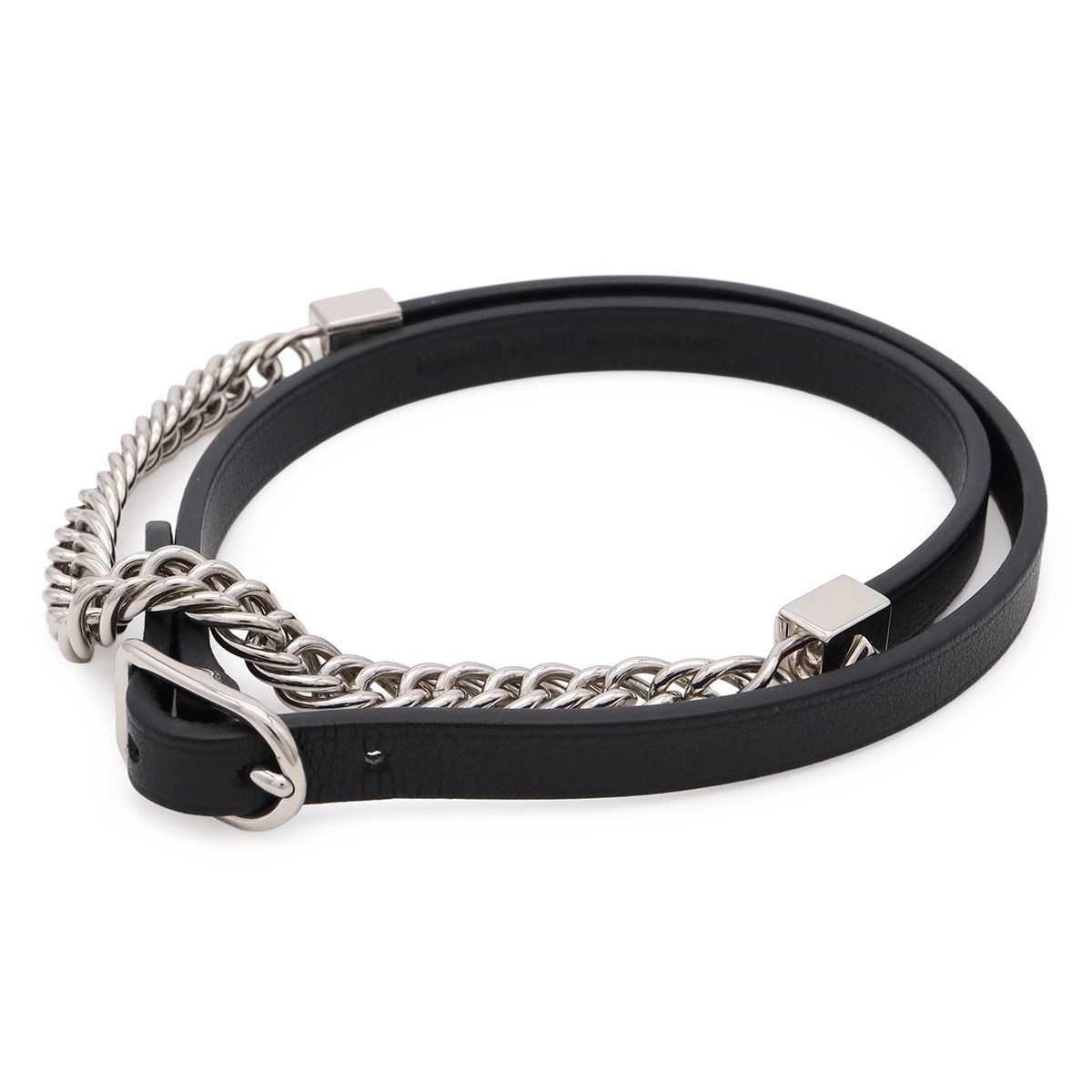 Hermes Equestre Triple Tour Choker Necklace Bracelet Gourmette Chain Veau Swift