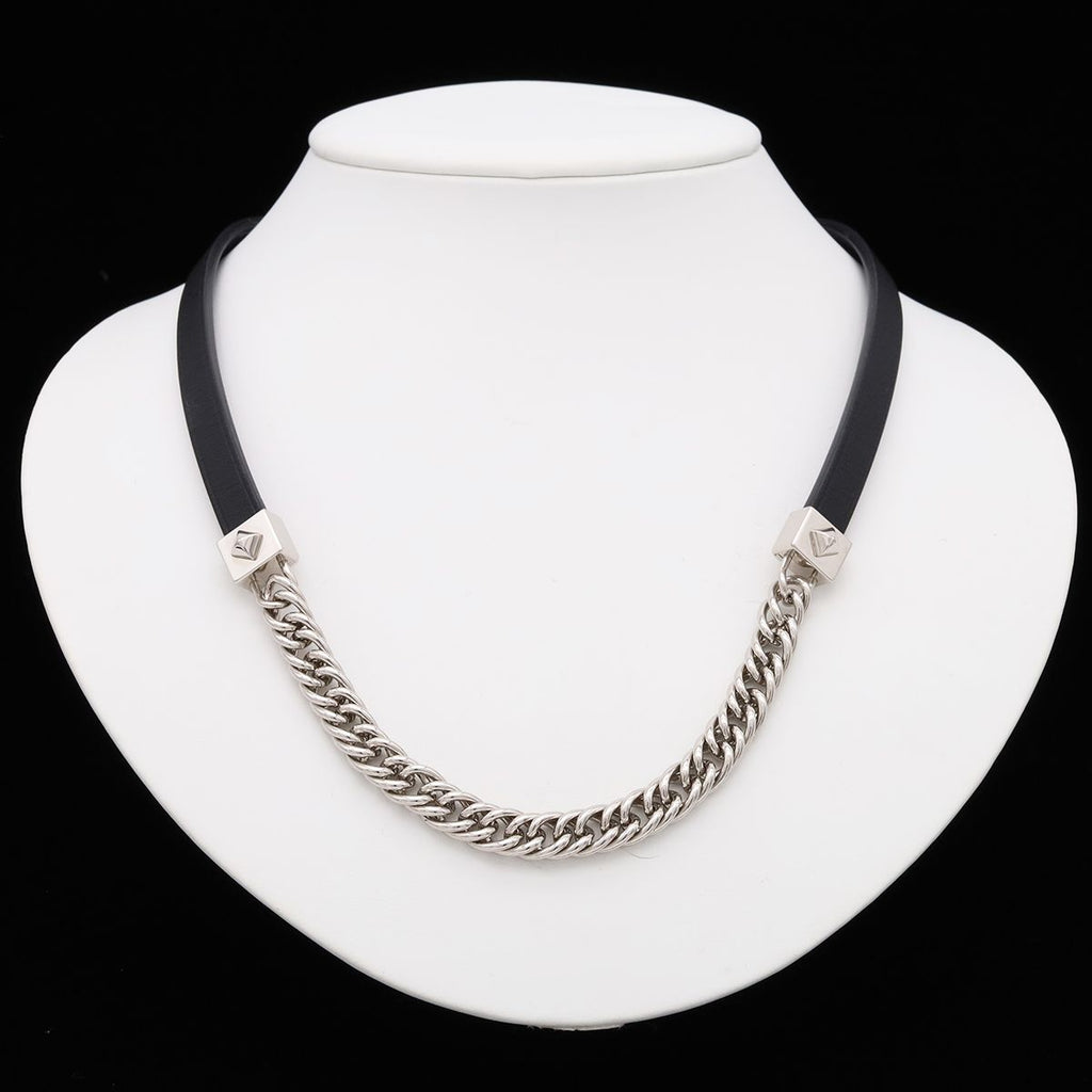 Hermes Equestre Triple Tour Choker Necklace Bracelet Gourmette Chain Veau Swift — view 8