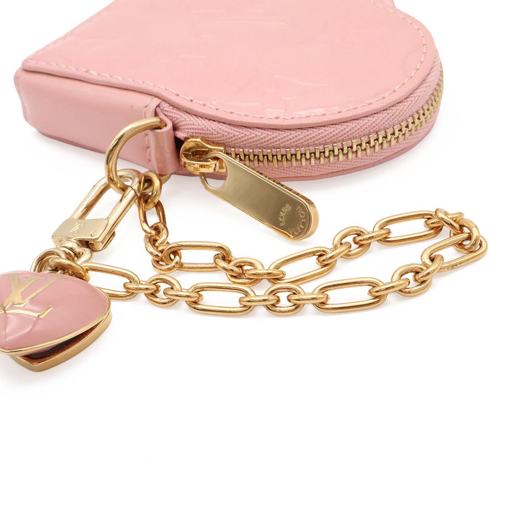 Louis Vuitton Monogram Vernis Porte Monnaie Coeur Coin Purse with Heart — view 4